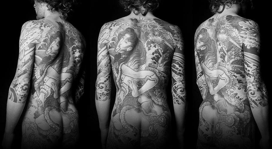 Backpiece tattoo by artist Andre Malcolm