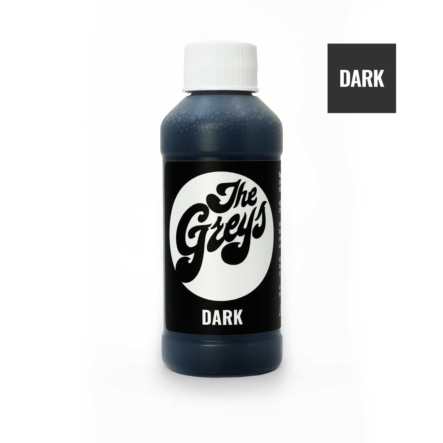 The Greys black carbon wash tattoo ink in Dark